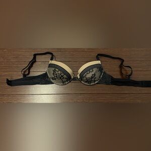 Luleh Black and Beige UW Push Up Bra New size 32A